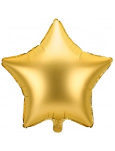 Balão Estrela Dourado Mate